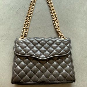 Rebecca Minkoff quilted black leather Crossbody bag